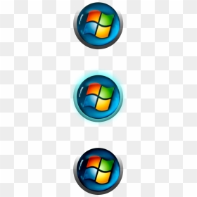 Windows Xp Start Button Png - Windows 7 Start Button Small, Transparent Png - windows xp start button png