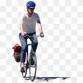 Man On Bike Png, Transparent Png - cyclist png
