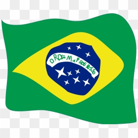 Transparent Hindu Flag Png - Draw Brazil Wavy Flag, Png Download - hindu flag png