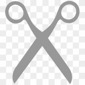 Grey Clip Art At - Clipart Open Scissors, HD Png Download - barber scissors png