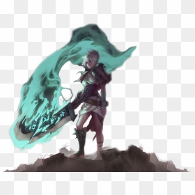 Black And White Riven Transparent Shilin - League Of Legends Art Png, Png Download - lol png