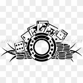 Chips Production Ready Artwork - Clipart Black And White Poker Chips, HD Png Download - poker chips png