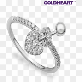 Tomei White Gold 750 Cupids Kisses Diamond Ring - Pre-engagement Ring, HD Png Download - diamond ring png