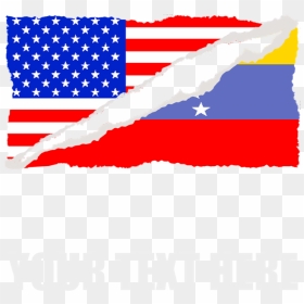 Venezuelan American Flag Maternity Tank Top - Ethiopia And American Flag, HD Png Download - american flag transparent png
