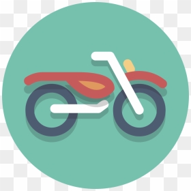 Circle Motorcycle Icon, HD Png Download - motorbike icon png