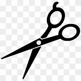 Scissor Svg Hair Style - Hair Scissors Clipart, HD Png Download - barber scissors png