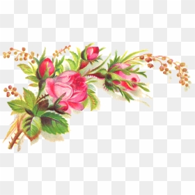 Floral Clipart Transparent Background - Transparent Background Flower Bouquet Clip Art, HD Png Download - new background flowers design png
