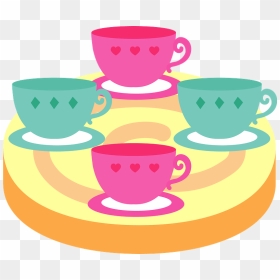 Teacups Amusement Ride Clipart - ディズニー コーヒー カップ イラスト, HD Png Download - vhv