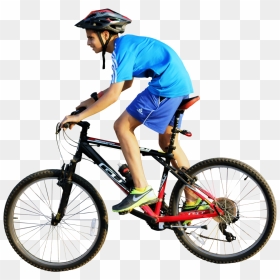 Boy On Cycle Png, Transparent Png - cyclist png