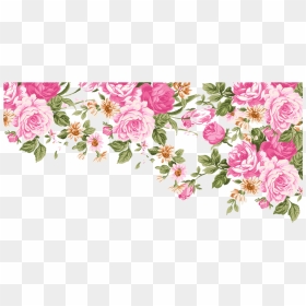 Transparent Clip Art Borders Flowers Rose - Flower Background For Invitation, HD Png Download - new background flowers design png