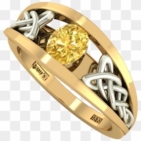 Yellow Diamond Ring - Pre-engagement Ring, HD Png Download - diamond ring png