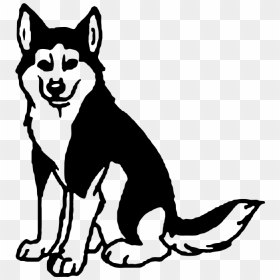 Siberian Husky Clip Art - Huskies Clipart Black And White, HD Png Download - husky png