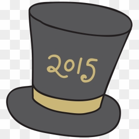 New Year Clipart Top Hat , Png Download - New Years Cartoon Top Hat, Transparent Png - tophat png