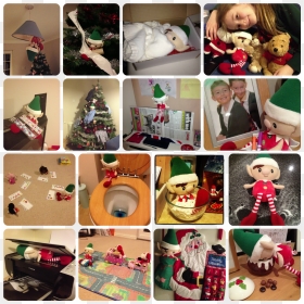 Elf On The Shelf Ideas - Collage, HD Png Download - elf on the shelf png