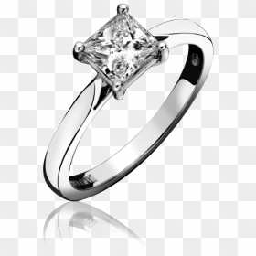 Drop Cut Diamond Ring, HD Png Download - diamond ring png