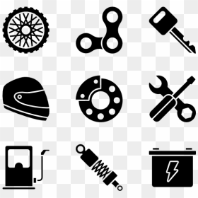 Classic Vector Symbol - Motorcycle Parts Vector, HD Png Download - motorbike icon png