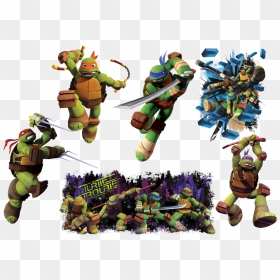 Tmnt Giant Wall Decal By Roomates - Tmnt 2012 Sticker, HD Png Download - tmnt png