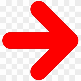 Red Right Arrow - Right Arrow Red Png, Transparent Png - right symbol png