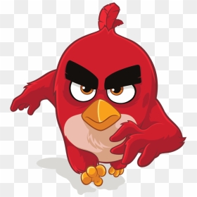 Image Abmovie Redrunningcartoon Png - Angry Birds Movie Red Running, Transparent Png - angry birds png