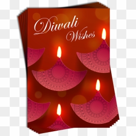 Diwali Cards 6 Pack - Handmade Diwali Greeting Card Designs, HD Png Download - diwali wishes png