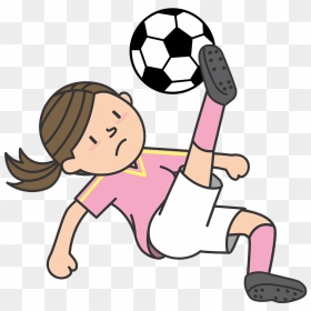 Football Player Clipart - Girl Playing Football Clipart, HD Png Download - football player clipart png