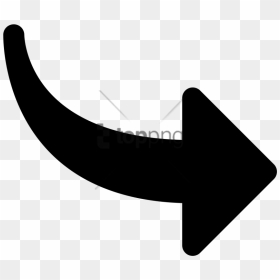 Free Png Curved Arrow Pointing Right Png Image With - Curved Arrow Icon Png, Transparent Png - right symbol png