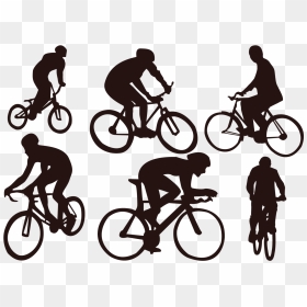 Cycling Bicycle Silhouette Sport - Bicycle Ride Vector, HD Png Download - cyclist png