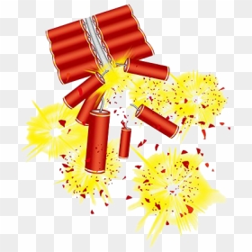 Celebration Firecrackers Png Image - Chinese New Year Firecrackers Png, Transparent Png - diwali crackers png clipart