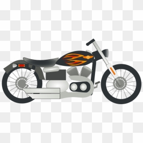 Motorcycle Clipart - Transparent Motorcycle Png Cartoon, Png Download - motorbike icon png