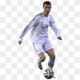 Real Cristiano Madrid Ronaldo Football Player C - Transparent Ronaldo Football Png, Png Download - football player clipart png