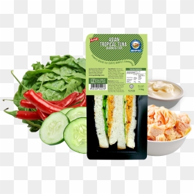 Asian Tropical Tuna - Sandwich Grab And Go, HD Png Download - veg sandwich png