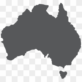 Of Flag Australia Map World Free Clipart Hd Clipart - Australia Map Black And White, HD Png Download - world map png transparent background