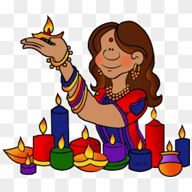 Colors Clipart Diwali - Diwali Cards For Kids, HD Png Download - diwali crackers png clipart