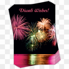 Diwali Multi Packs Greeting Card - Fire Works, HD Png Download - diwali wishes png
