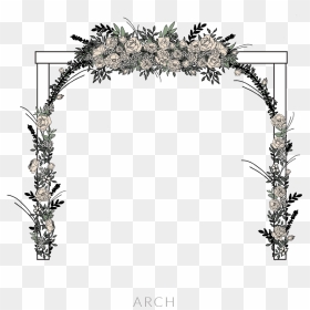 Wedding Menu Pics Words-04 - Floral Design, HD Png Download - flower stand png