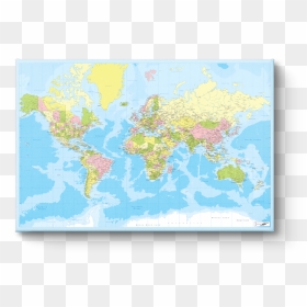 World Map School - Atlas, HD Png Download - world map png transparent background