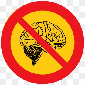 Brain Knowledge Clipart - No Thinking Clipart, HD Png Download - knowledge png