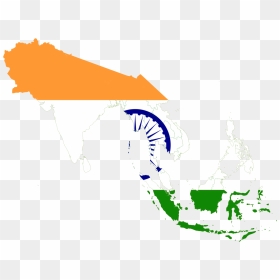 Indonesia Map, HD Png Download - hindu flag png