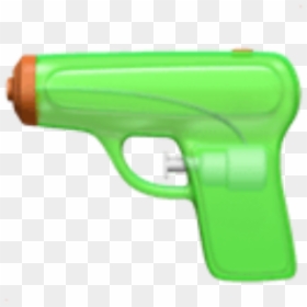 #gun #watergun #emoji #iphone #guns #green - Ios Emoji Water Gun, HD Png Download - gun emoji png