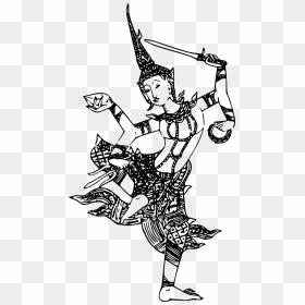 Hindu Puran Art, HD Png Download - hindu god png