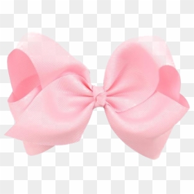 Bow Light Pink Transparent, HD Png Download - hair bow png