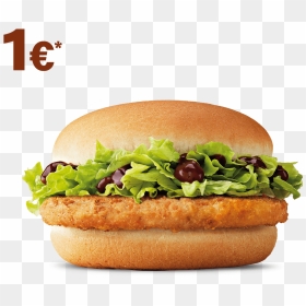 Mcdonalds Chicken Burger , Png Download - Hamburguesas 1 Euro Mcdonalds, Transparent Png - chicken burger png