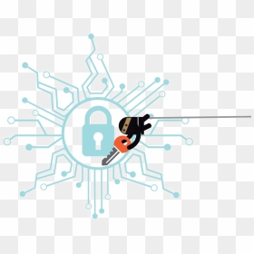 Cyber Security Png Pic - Technology Line Art Png, Transparent Png - security png