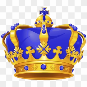 Coroa Azul E Dourada - Transparent Prince Crown Png, Png Download - coroa png
