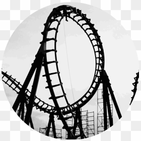 Roller Coaster Png - Scary Roller Coaster Drawing, Transparent Png - roller coaster png