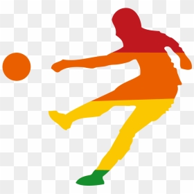 Football Player Silhouette Sticker - Football Player Silhouette, HD Png Download - football player clipart png