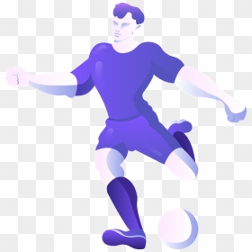 Soccer Clipart - Illustration, HD Png Download - football player clipart png