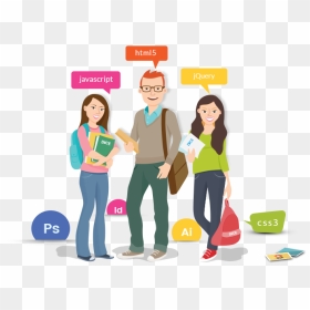 College Student Vector Png, Transparent Png - graphic designing png
