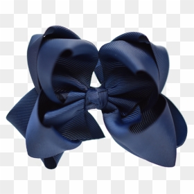 Grosgrain Ribbon Hair Bow Large Double - Headband, HD Png Download - hair bow png