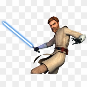 Obi Wan Cut Out By Tiffanyetch A Sketch - Star Wars The Clone Wars Obi Wan, HD Png Download - obi wan kenobi png